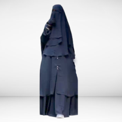 Round Sumaiya - Borkha -Black-Free Size