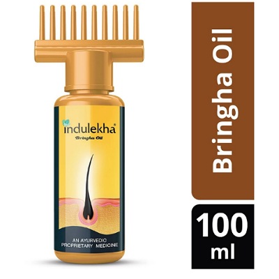 Indulekha Bringha Hair Oil Selfie Bottle, 100ml