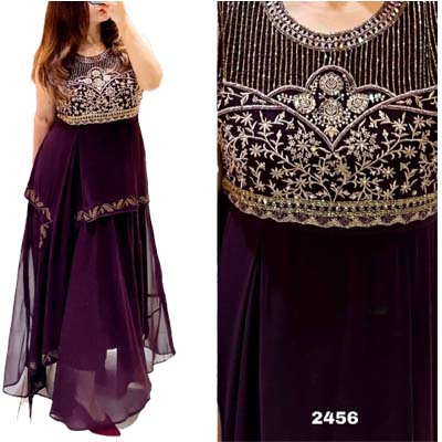 Georgette Fabric Gown 